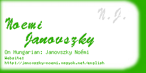 noemi janovszky business card